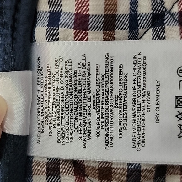 Brooks Brothers 346 Size L Quilted Zip/Button Closure Hidden Hood Jacket, EUC - Picture 13 of 13